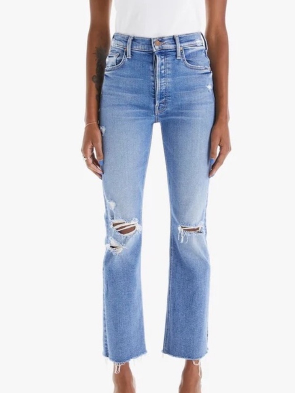 MOTHER THE TRIPPER ANKLE FRAY IN PLAY LIKE A PIRATE SIZE 25